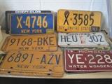 vintage license plates