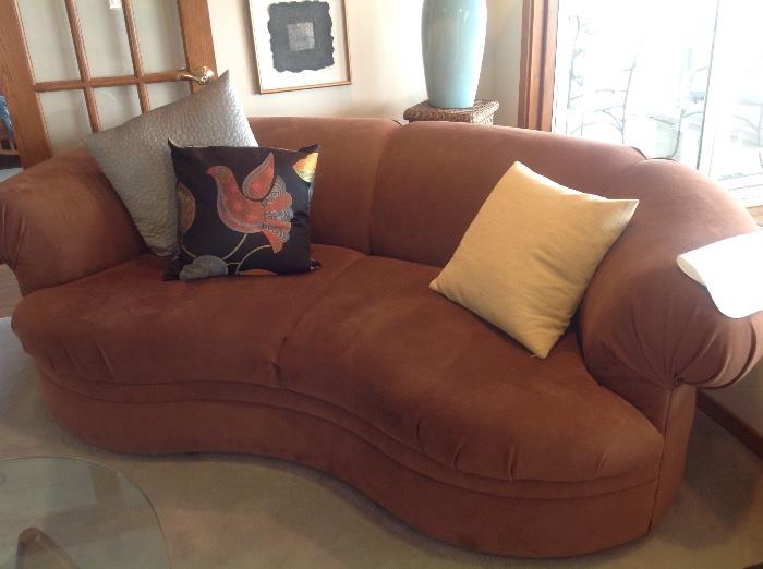 Kidney shaped sofa 