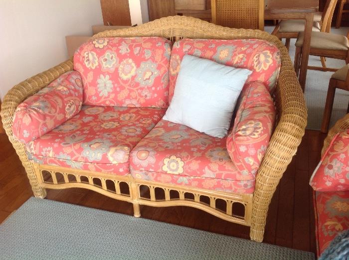 Lane Venture- 2 loveseats, chair,  ottoman, end table.  All bought from Great Lakes Interiors.  