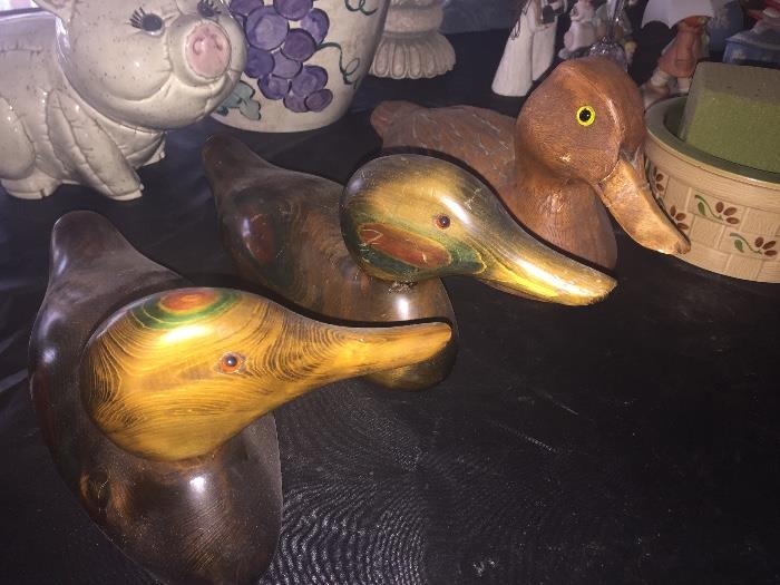 wooden ducks