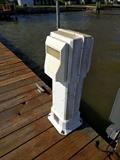 
Dock Power Station with 3 30 amp hook ups, and 1 50 amp hookup 
50 Amp shore power cord 50' long
