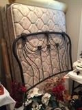 Full iron headboard and frame