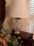 One of two Waterford lamps