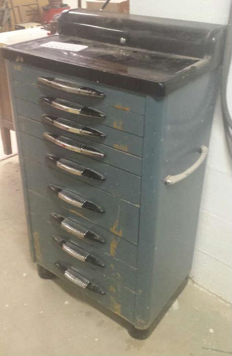 vintage dental cabinet