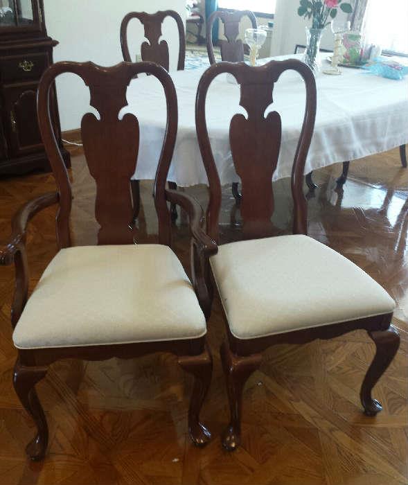 Queen Anne cherry chairs