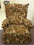 vintage upholstered/wood chair