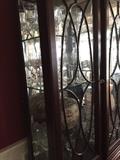 Content of China Cabinet includes Pair Tea Jars, and Mikasa Crystal Goblets etc!!