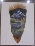 Acrylic on Feather Tyson R. Jim