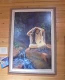 Leaning Tree Cards Artist Detha Watson  48" x 69" Original "Singing Water"