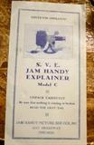S.V.E Jam Handy Explainer Model C Operation Manual
