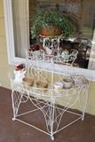 Wrought iron plant stand