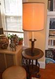 Vintage Floor Lamps with Side Table