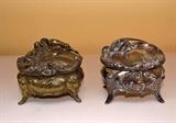 Collection of Antique Art Nouveau Jewelry Caskets / Trinket Boxes