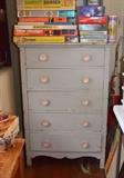 Vintage Gray Painted Chest of Drawers