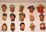 Collection of Vintage Bossons Chalkware Heads