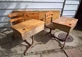 Vintage School Desks
