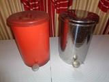 Vintage Bar waste cans with foot lift