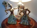 Signed Yona - this pair of Bali Dancers are classic Mid-Century