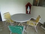 Great Retro patio Furniture out back see next pics
