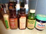 Vintage medicine bottles, 3 of these are very collectible