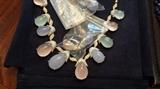 Chalcedony necklace and earrings.