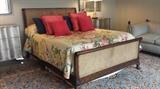 Antique French bedstead is in great condition. Air mattresses on bed will be for sale.