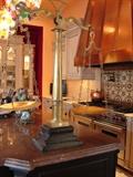 A very large scale in brass. Approximately 52" high