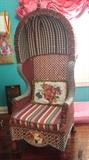 MacKenzie Childs bonnet chair