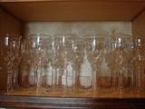 Set of twelve Murano wine glasses