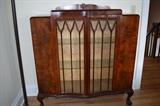 English antique display cabinet