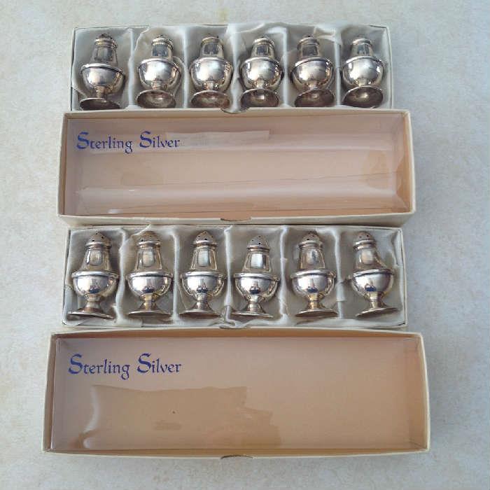 Sterling Silver Salt / Pepper Shakers $ 80.00