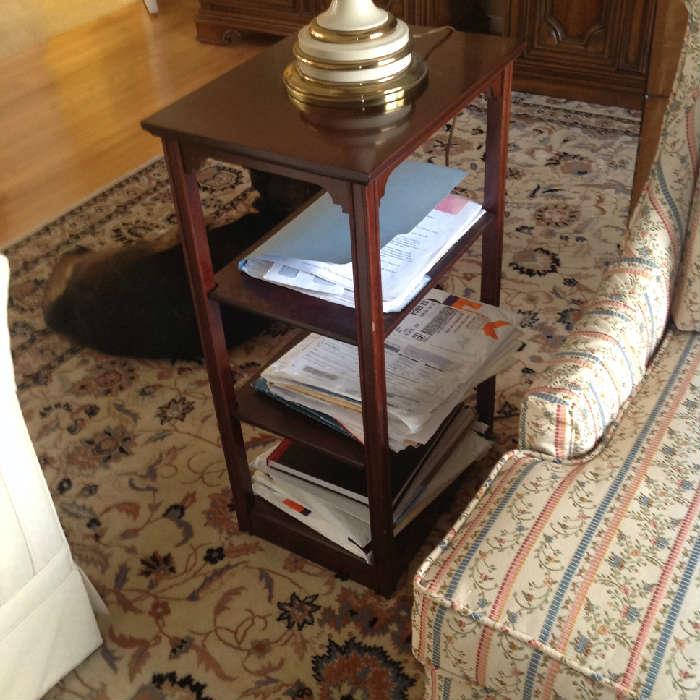 Shelved Accent Table $ 60.00