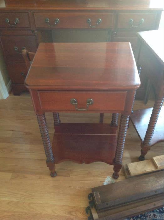 Antique Accent Spindle Table $ 80.00