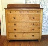 Antique 19th century birdseye maple chest of drawers