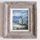 Original desert scene oil painting by  Doris Brunenkant (Arizona), 10" x 8"