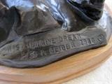 Signature on "His Medicine Dream" bronze