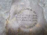 Makers mark on bottom of copper bucket
