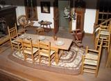 Just a sample of the incredibly detailed miniature dollhouse furniture hand made by Warren Dick 