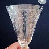 Pattern of the Hawkes cut glass stemware
