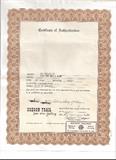 Certificate of Authenticity for Joe Beeler bronze
