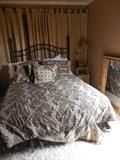 Full Size Metal Headboard. With Mattress Box Spring. Bedding Sold Separate 