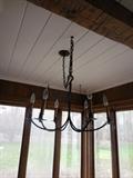 Hand Tooled Black Metal Light Fixture. Please Bring Tools..
