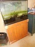 Fish Tank.NEEDS Soap/Water.With Stand.