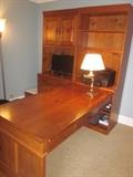 Office furniture, desk with hutch, book cabinet