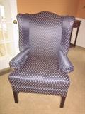 Wing back chair, matching chair