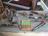 Many antique tools