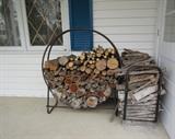 LOG RACKS W/LOGS