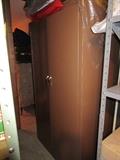 METAL 2 DOOR BROWN WARDROBE