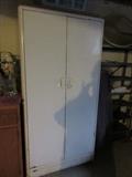 METAL 2 DOOR WHITE STORAGE