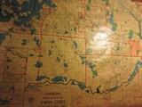 FOLD UP VINTAGE TWIN CITIES MAP